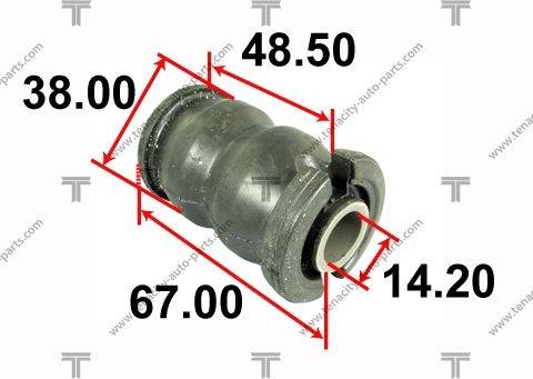 Tenacity AAMTO1067 - Bush of Control / Trailing Arm autospares.lv