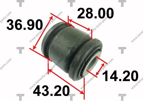 Tenacity AAMTO1077 - Bush of Control / Trailing Arm autospares.lv