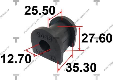 Tenacity ASBHO1014 - Bearing Bush, stabiliser autospares.lv