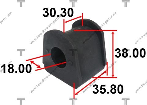 Tenacity ASBMI1009 - Bearing Bush, stabiliser autospares.lv