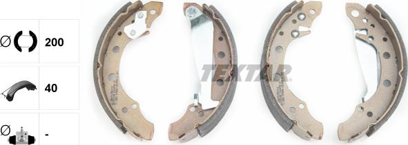 Textar 91044700 - Brake Shoe Set autospares.lv