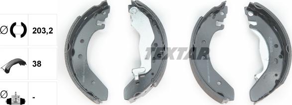 Textar 91043900 - Brake Shoe Set autospares.lv