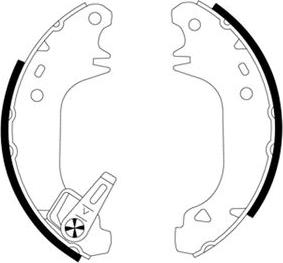 Textar 91043500 - Brake Shoe Set autospares.lv