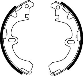 Textar 91043200 - Brake Shoe Set autospares.lv