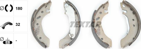 Textar 91043700 - Brake Shoe Set autospares.lv