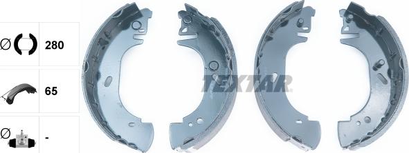 Textar 91054500 - Brake Shoe Set autospares.lv