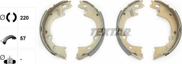 Textar 91050200 - Brake Shoe Set autospares.lv