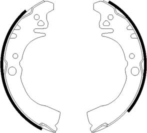 Textar 91057500 - Brake Shoe Set autospares.lv