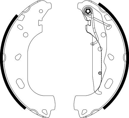 Textar 91060101 - Brake Shoe Set autospares.lv