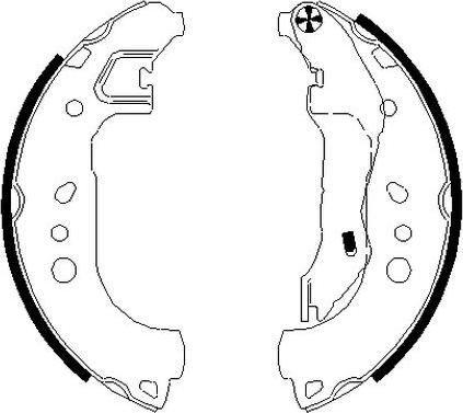 Textar 91080100 - Brake Shoe Set autospares.lv