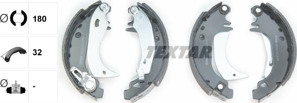 Textar 91038201 - Brake Shoe Set autospares.lv