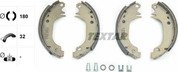 Textar 91038203 - Brake Shoe Set autospares.lv