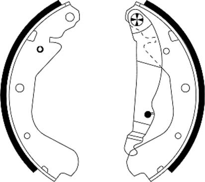 Textar 91033000 - Brake Shoe Set autospares.lv