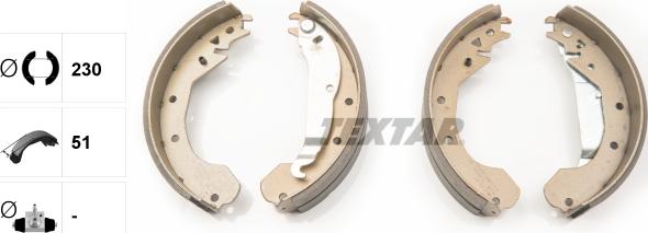 Textar 91033200 - Brake Shoe Set autospares.lv