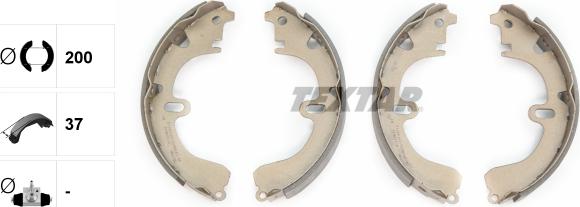 Textar 91032600 - Brake Shoe Set autospares.lv