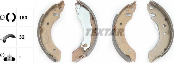 Textar 91020700 - Brake Shoe Set autospares.lv