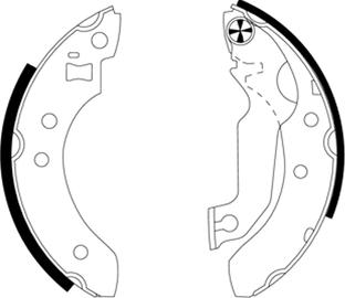 Textar 91027200 - Brake Shoe Set autospares.lv