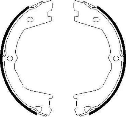 Textar 91074900 - Brake Shoe Set, parking brake autospares.lv