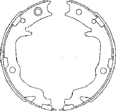 Textar 91073400 - Brake Shoe Set, parking brake autospares.lv