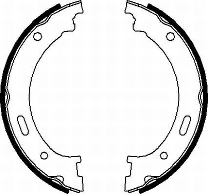 Textar 91073300 - Brake Shoe Set, parking brake autospares.lv