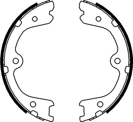 Textar 91073200 - Brake Shoe Set, parking brake autospares.lv