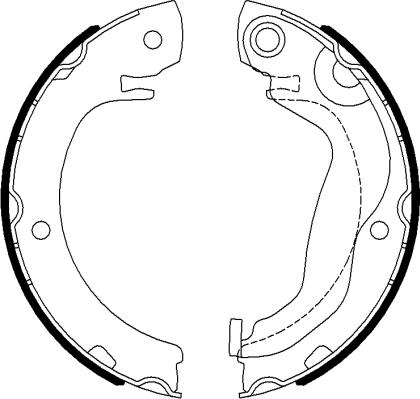 Textar 91077300 - Brake Shoe Set, parking brake autospares.lv