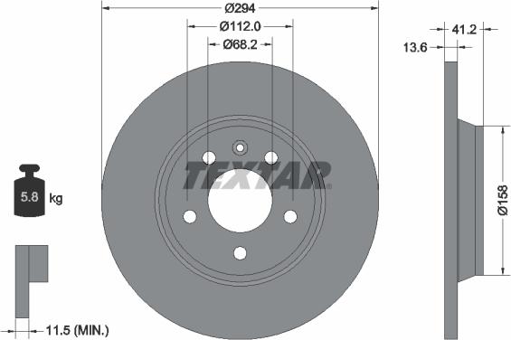 Textar 92098103 - Brake Disc autospares.lv