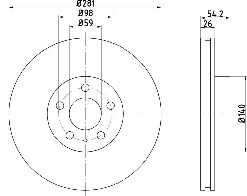 Textar 92069400 - Brake Disc autospares.lv