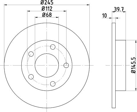 SBS 1815314778 - Brake Disc autospares.lv