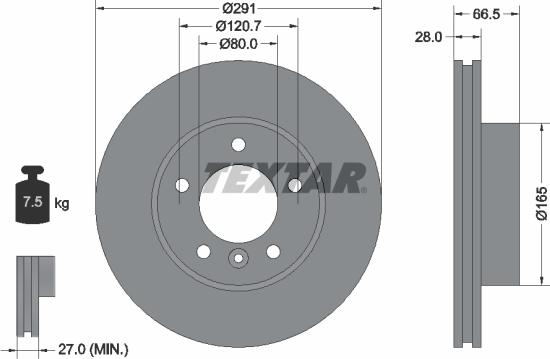 Textar 92140200 - Brake Disc autospares.lv