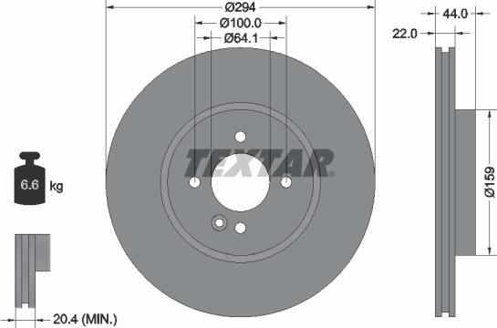 Textar 92183505 - Brake Disc autospares.lv