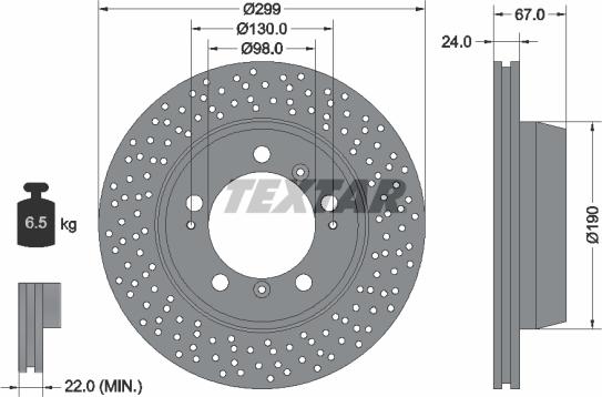 Textar 92176703 - Brake Disc autospares.lv