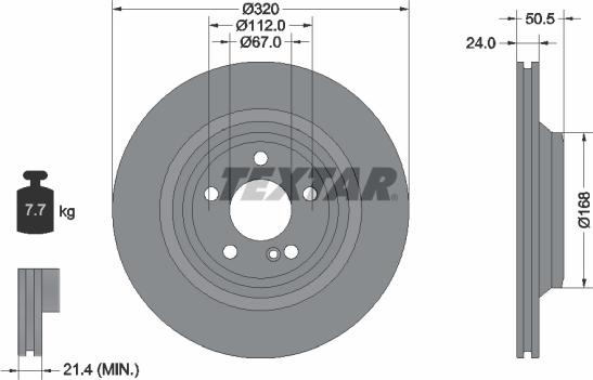 Textar 92317305 - Brake Disc autospares.lv