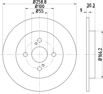 Textar 92261603 - Brake Disc autospares.lv