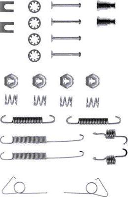 Textar 97002600 - Accessory Kit, brake shoes autospares.lv