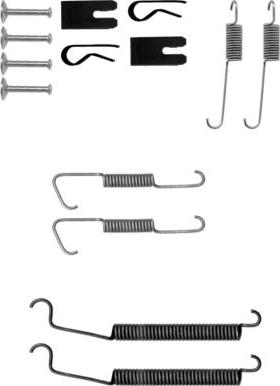 Textar 97033500 - Accessory Kit, brake shoes autospares.lv