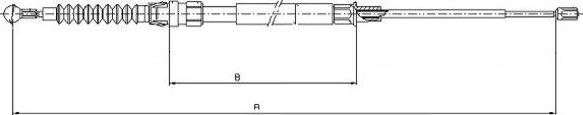 Textar 44006600 - Cable, parking brake autospares.lv