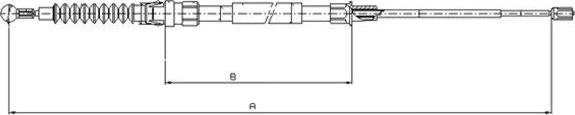 Textar 44006700 - Cable, parking brake autospares.lv