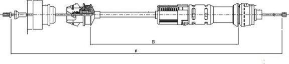 Textar 58011300 - Clutch Cable autospares.lv