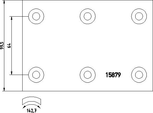 Textar 1587906 - Brake Lining Kit, drum brake autospares.lv