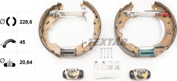 Textar 84049400 - Brake Shoe Set autospares.lv