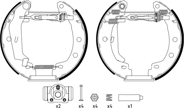 Textar 84049501 - Brake Shoe Set autospares.lv