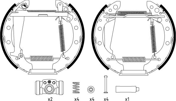 Textar 84044705 - Brake Shoe Set autospares.lv