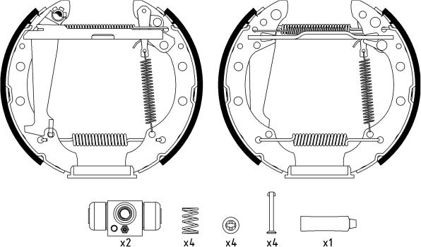 Textar 84044703 - Brake Shoe Set autospares.lv