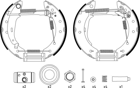 Textar 84048006 - Brake Shoe Set autospares.lv