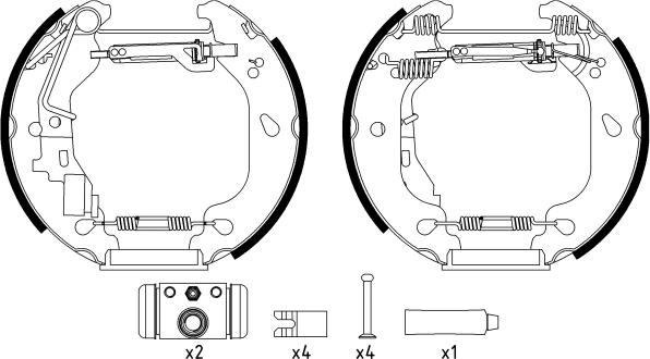 Textar 84054400 - Brake Shoe Set autospares.lv