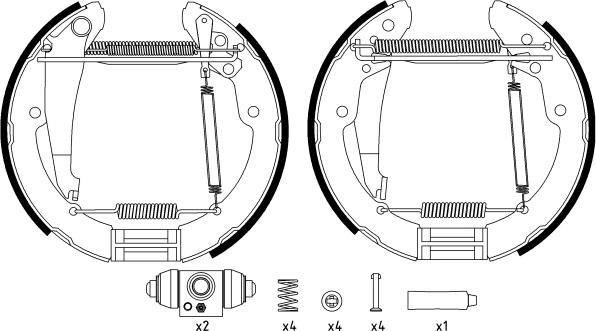 Textar 84052402 - Brake Shoe Set autospares.lv