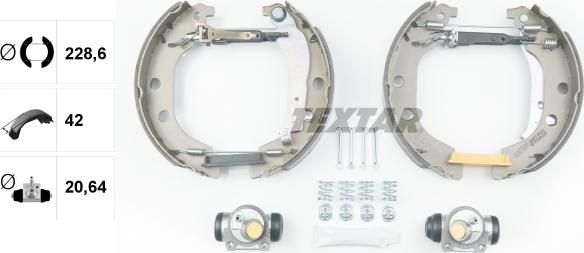 Textar 84052600 - Brake Shoe Set autospares.lv