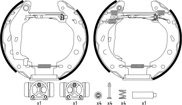 Textar 84057400 - Brake Shoe Set autospares.lv