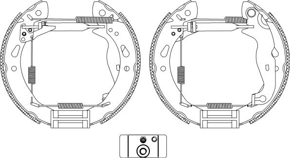 Textar 84069200 - Brake Shoe Set autospares.lv